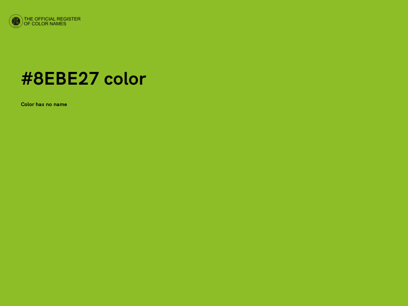#8EBE27 color image