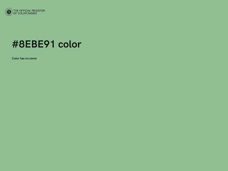 #8EBE91 color image