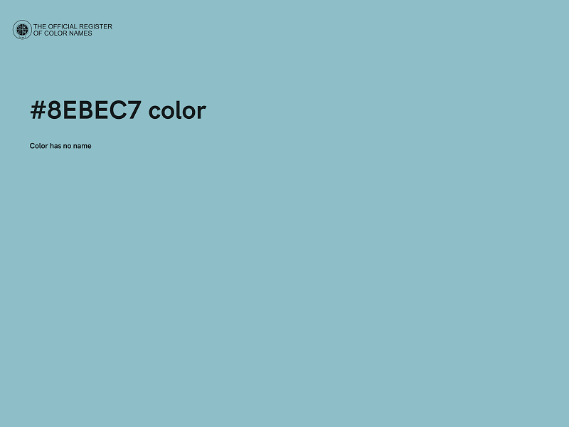 #8EBEC7 color image