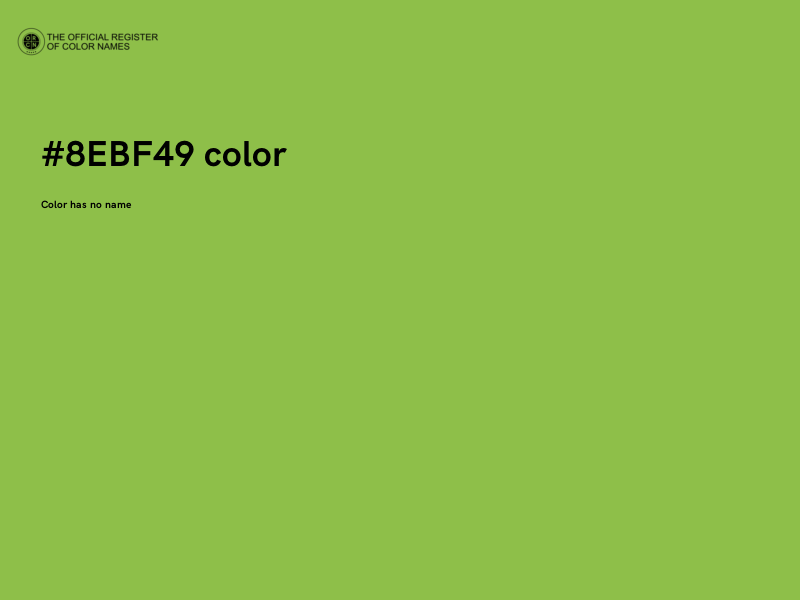 #8EBF49 color image