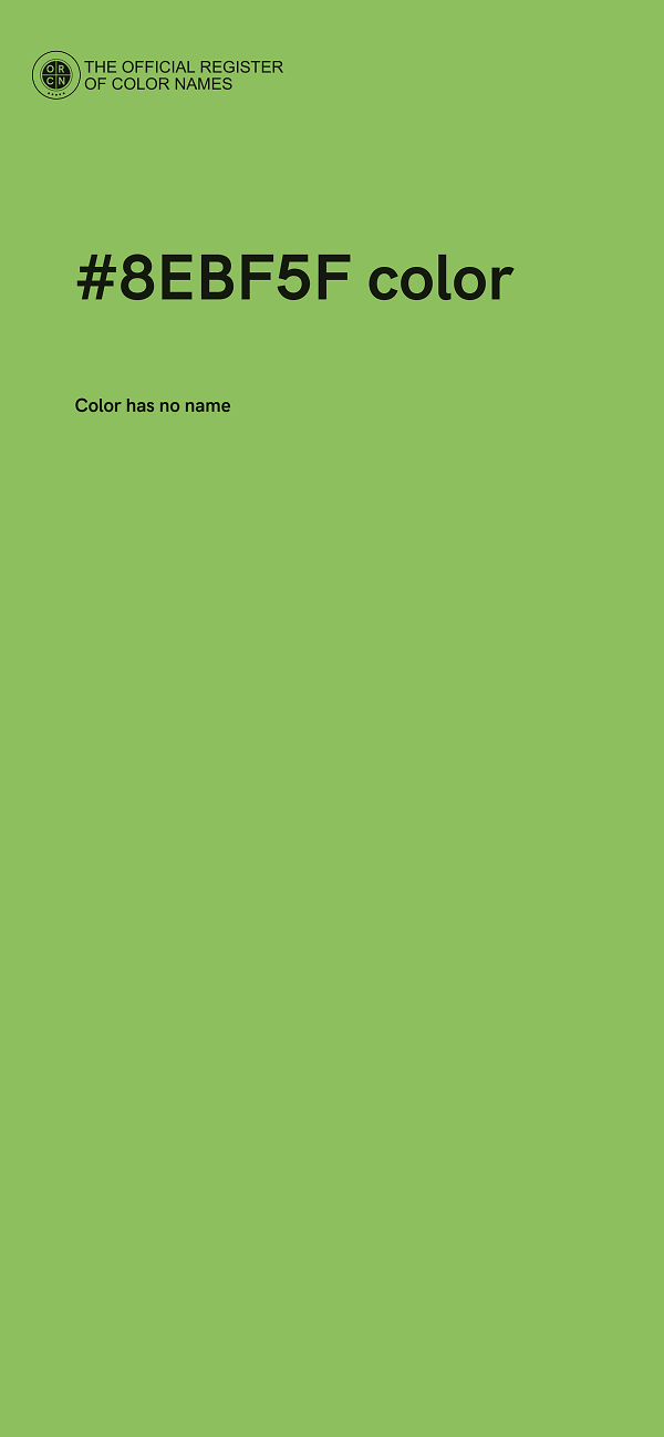 #8EBF5F color image