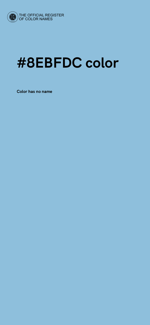#8EBFDC color image