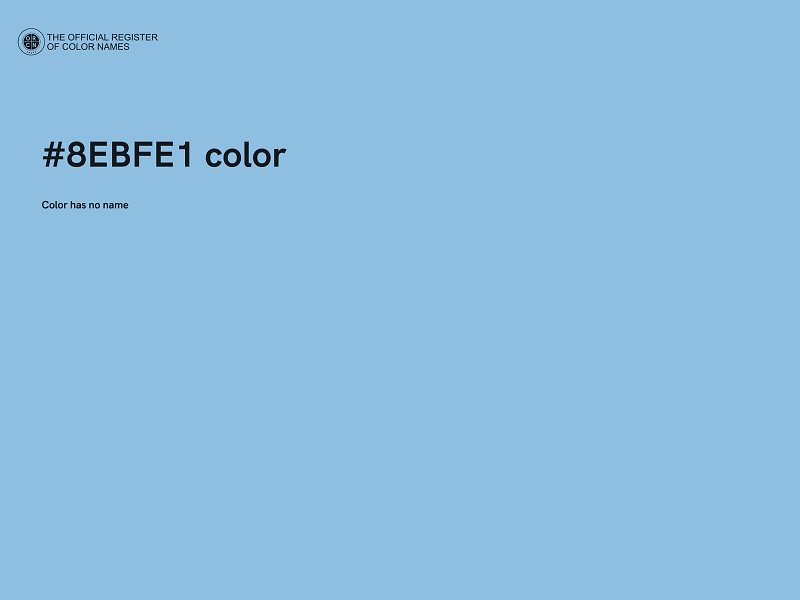 #8EBFE1 color image