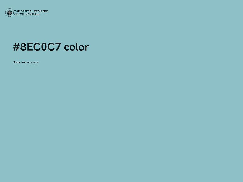 #8EC0C7 color image