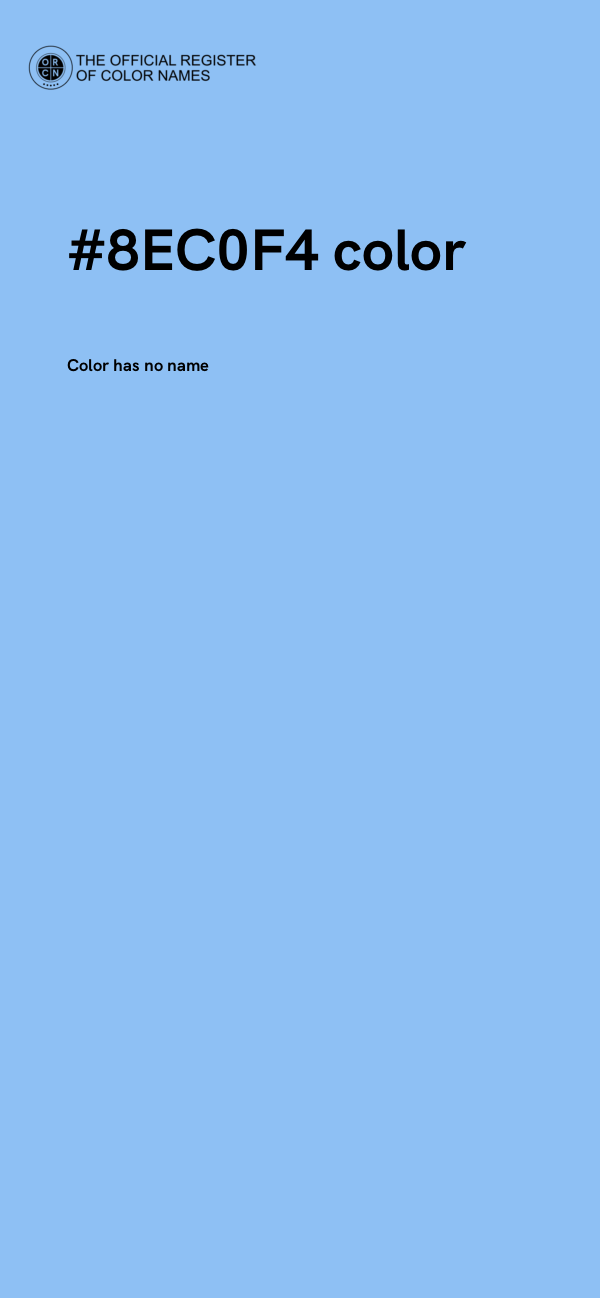 #8EC0F4 color image