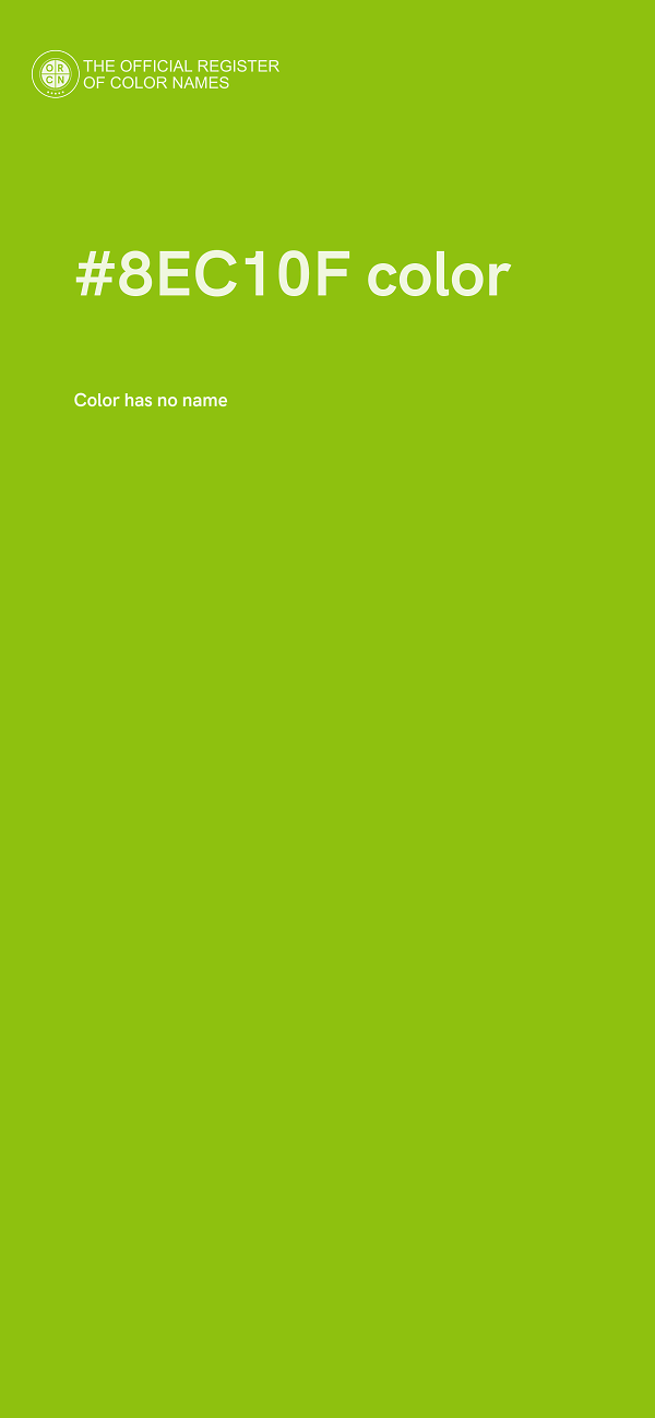 #8EC10F color image