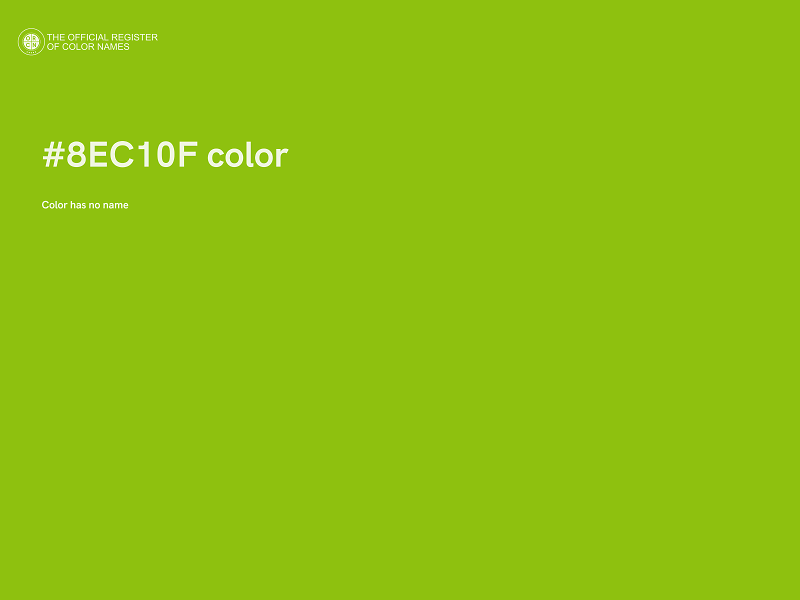 #8EC10F color image