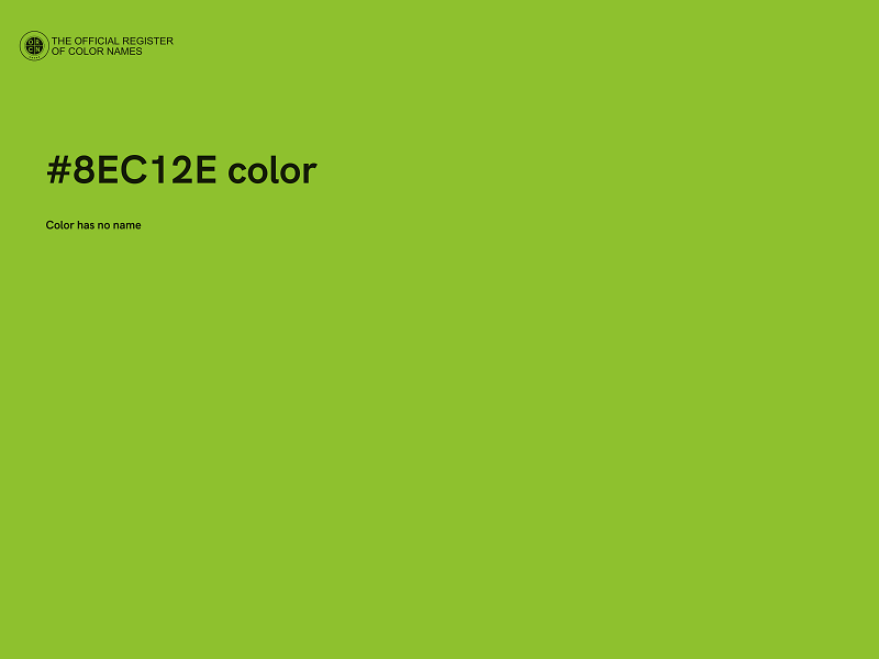 #8EC12E color image