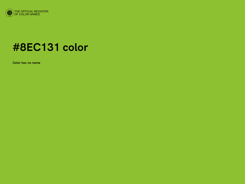 #8EC131 color image
