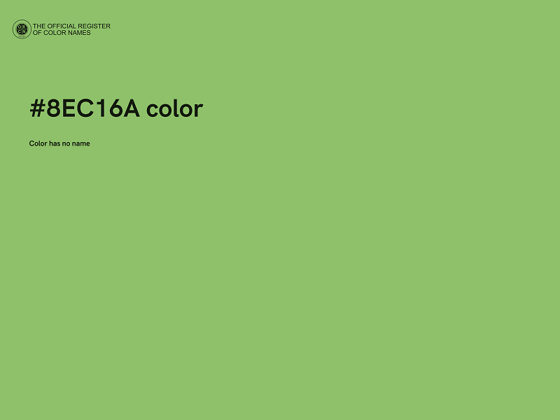#8EC16A color image