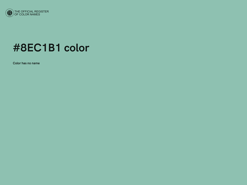 #8EC1B1 color image