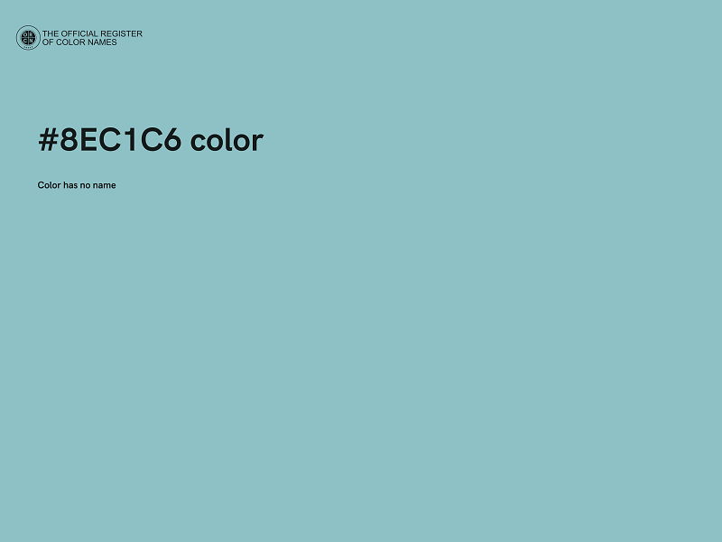 #8EC1C6 color image
