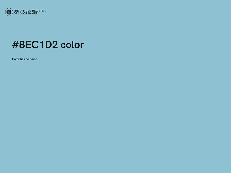 #8EC1D2 color image