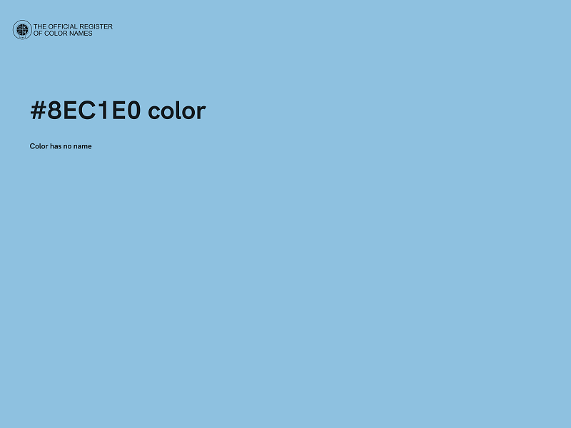 #8EC1E0 color image