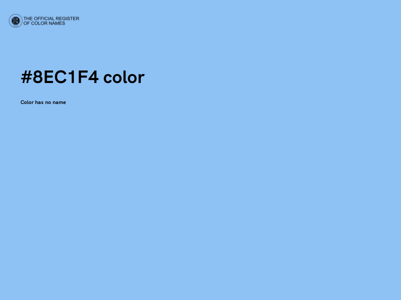 #8EC1F4 color image