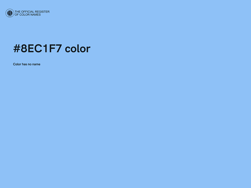 #8EC1F7 color image