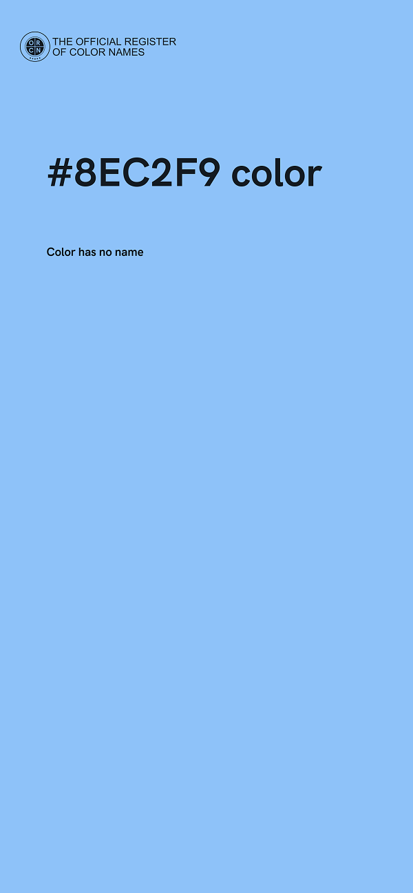 #8EC2F9 color image