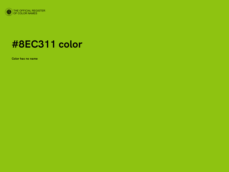 #8EC311 color image