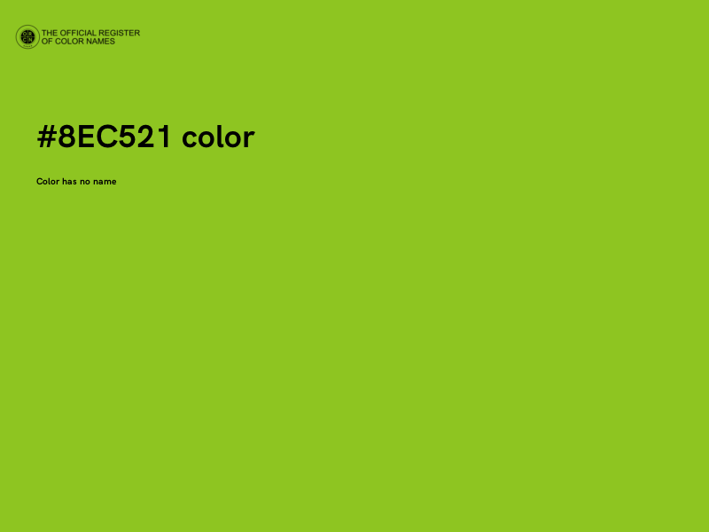 #8EC521 color image