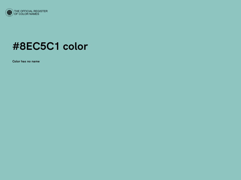 #8EC5C1 color image