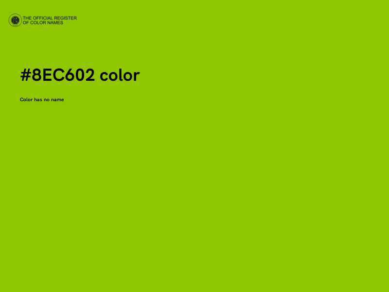 #8EC602 color image