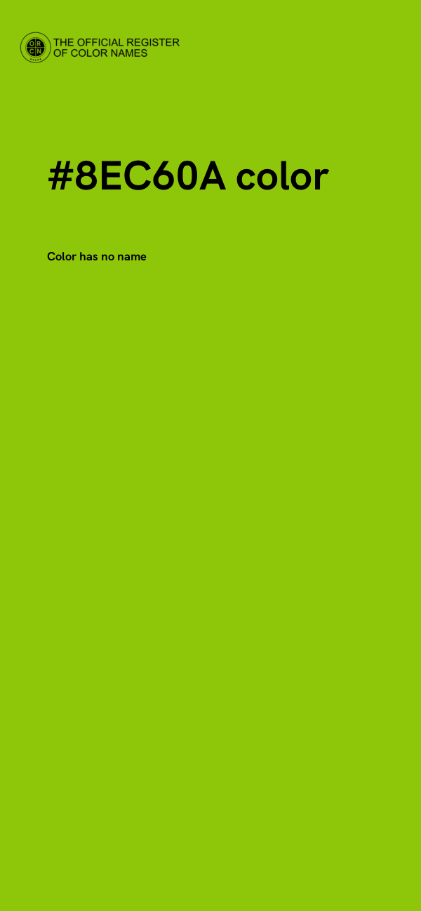 #8EC60A color image