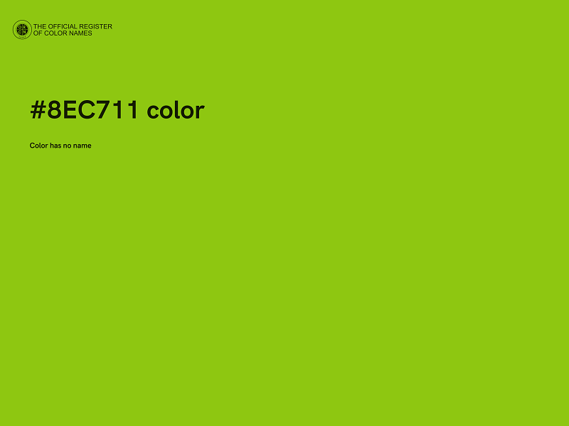 #8EC711 color image