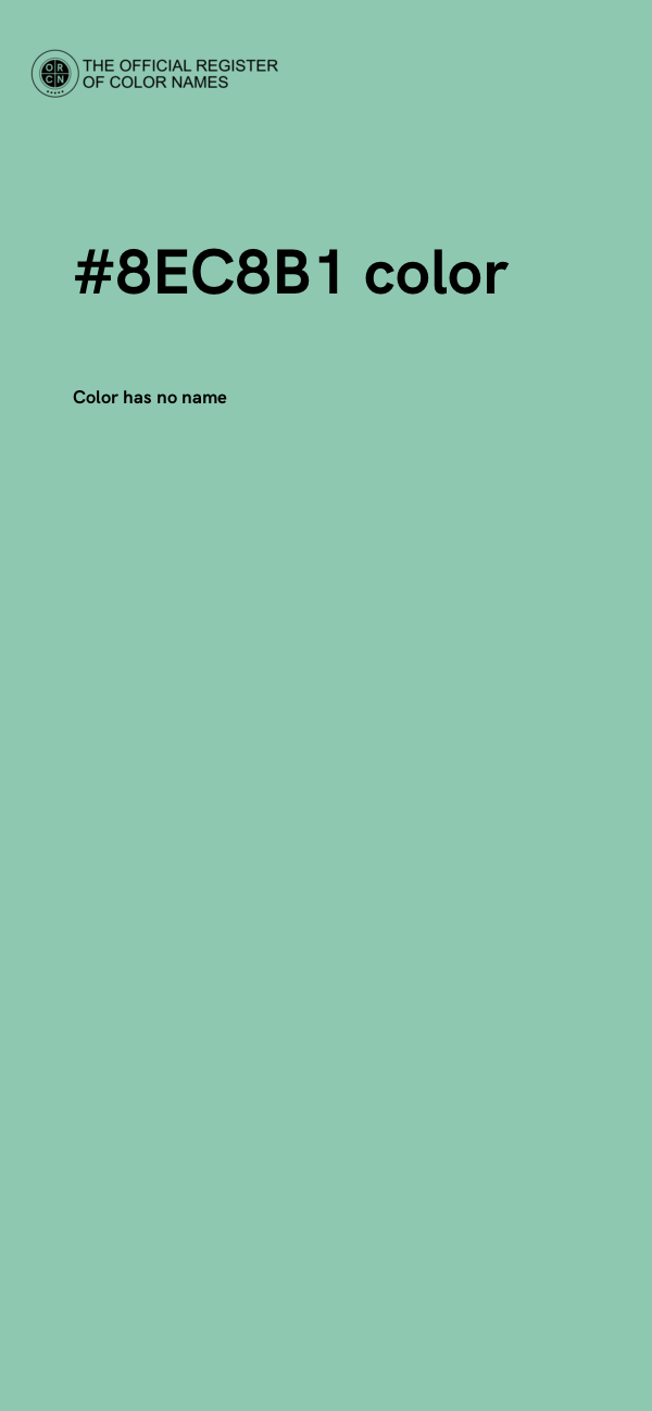 #8EC8B1 color image