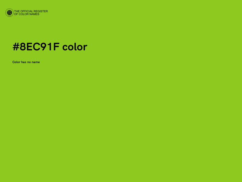 #8EC91F color image