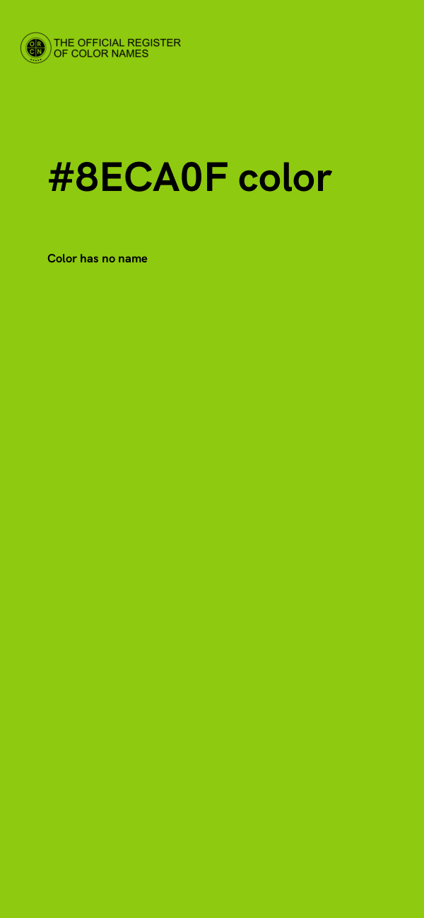 #8ECA0F color image