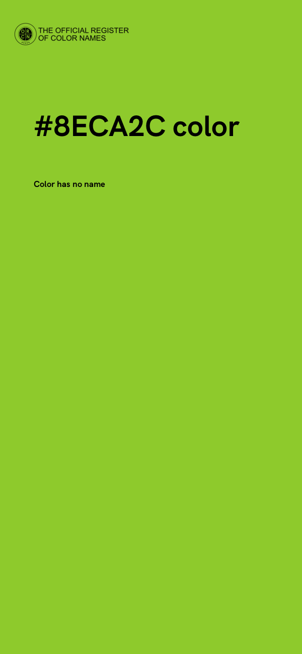#8ECA2C color image