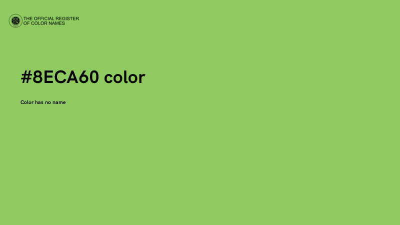 #8ECA60 color image