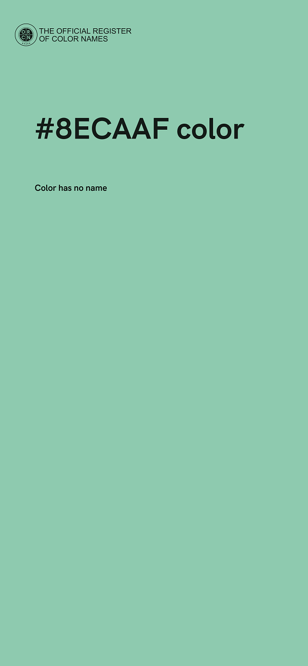 #8ECAAF color image