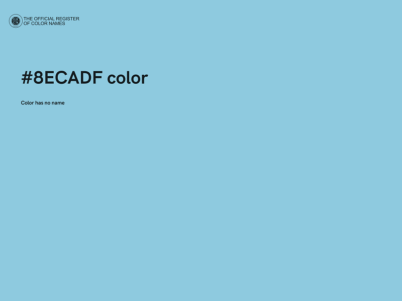 #8ECADF color image