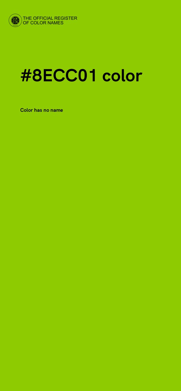 #8ECC01 color image
