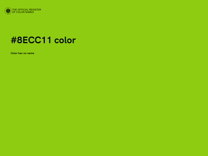 #8ECC11 color image
