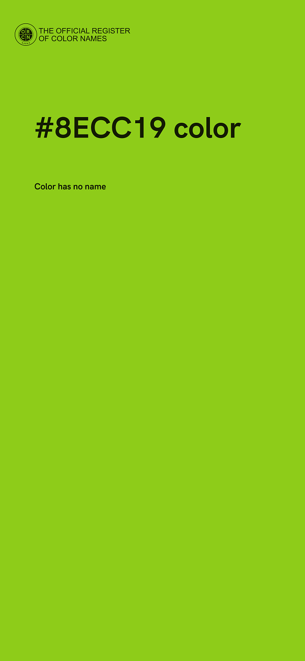 #8ECC19 color image