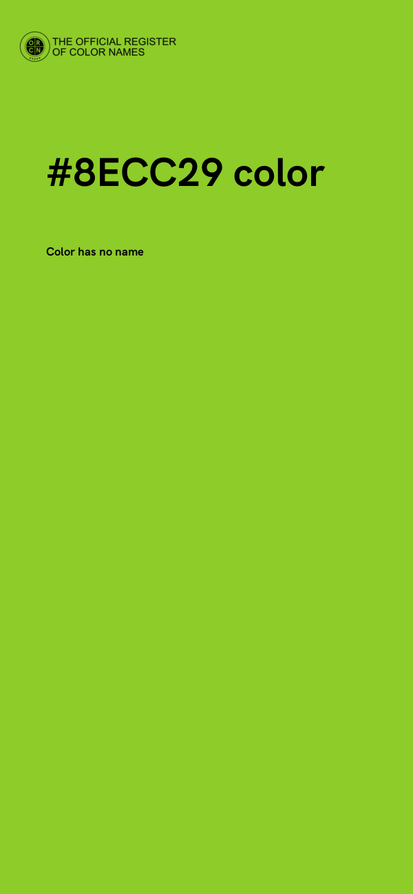 #8ECC29 color image