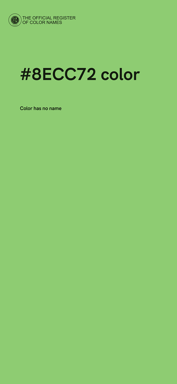 #8ECC72 color image