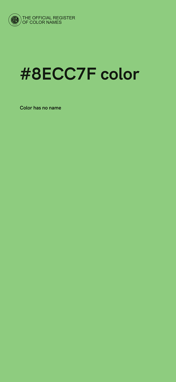 #8ECC7F color image