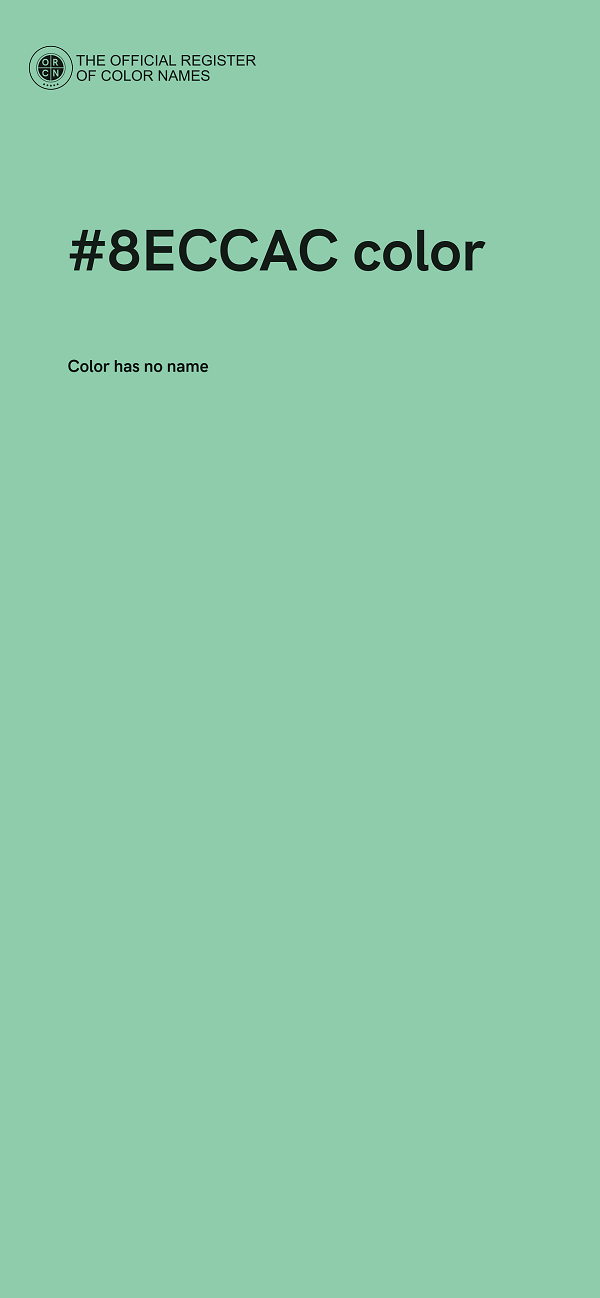 #8ECCAC color image