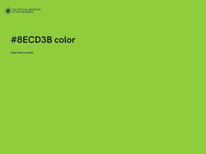 #8ECD3B color image