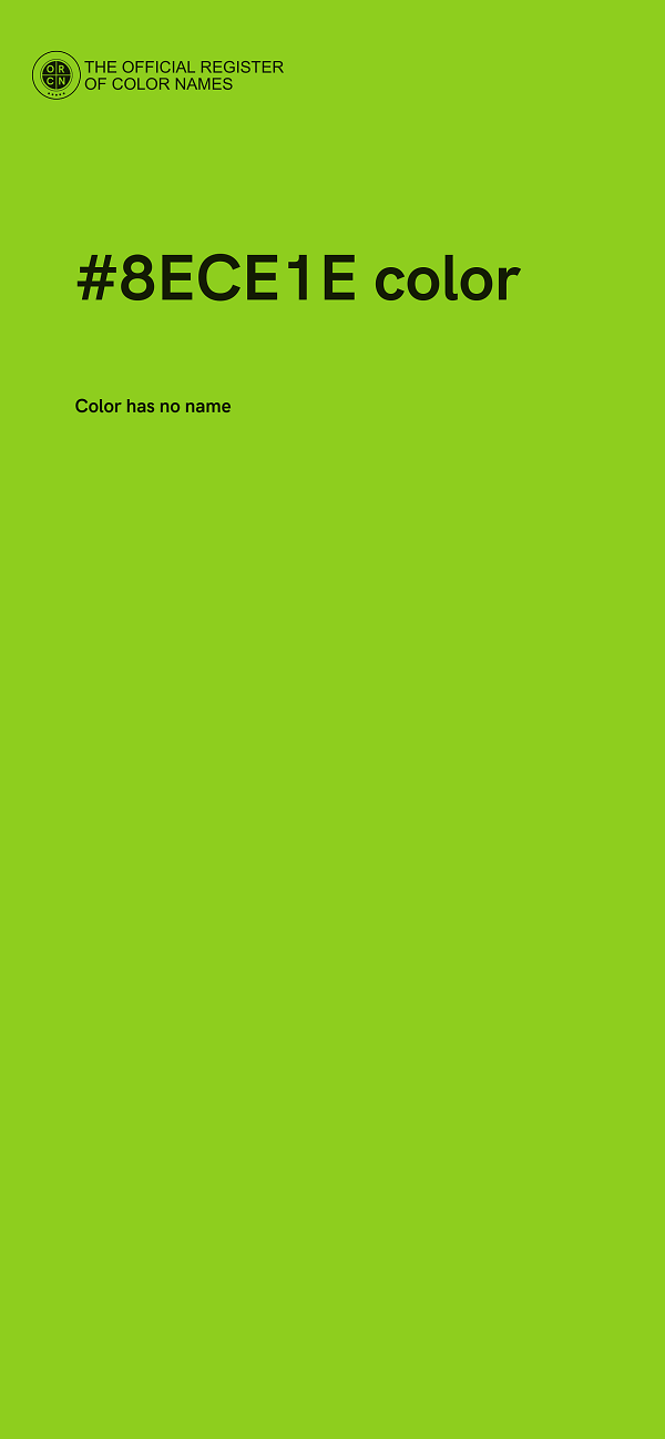 #8ECE1E color image