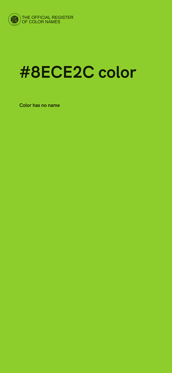 #8ECE2C color image