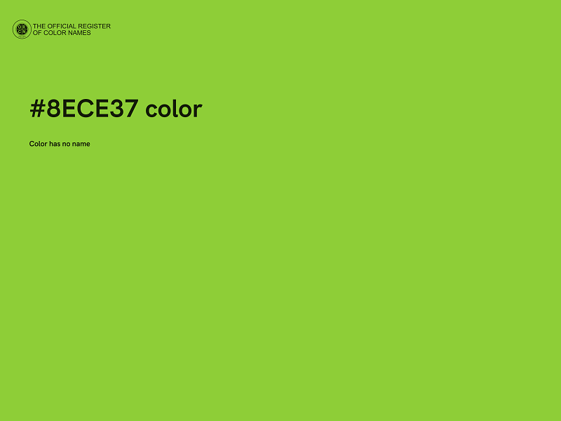 #8ECE37 color image