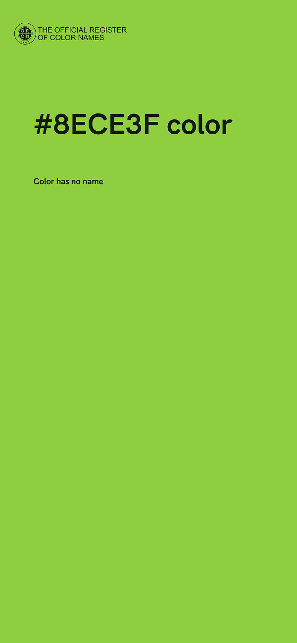 #8ECE3F color image