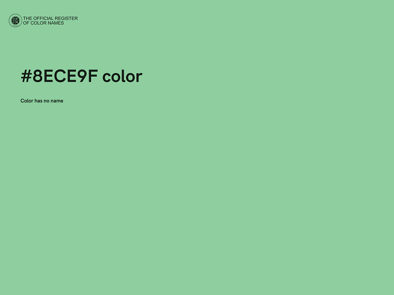 #8ECE9F color image