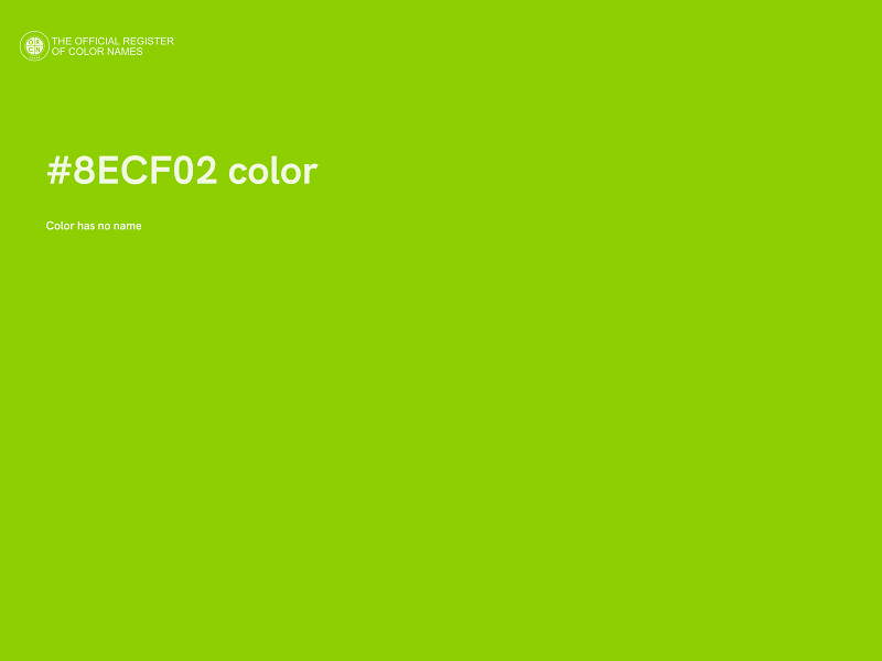 #8ECF02 color image