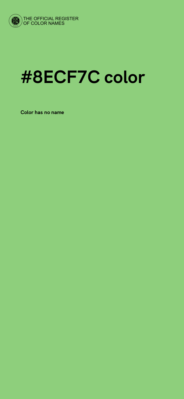 #8ECF7C color image