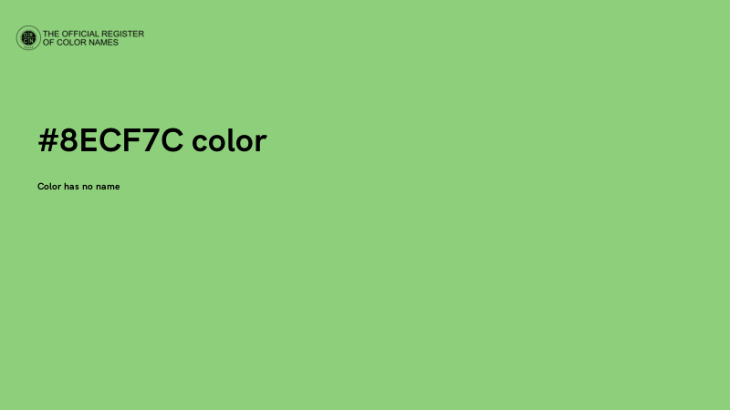 #8ECF7C color image